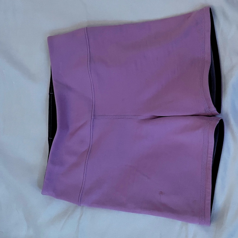 Girls Lavander Biker Shorts